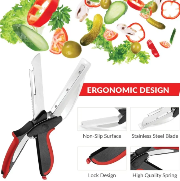 Kitchen Scissors with Cutting Board